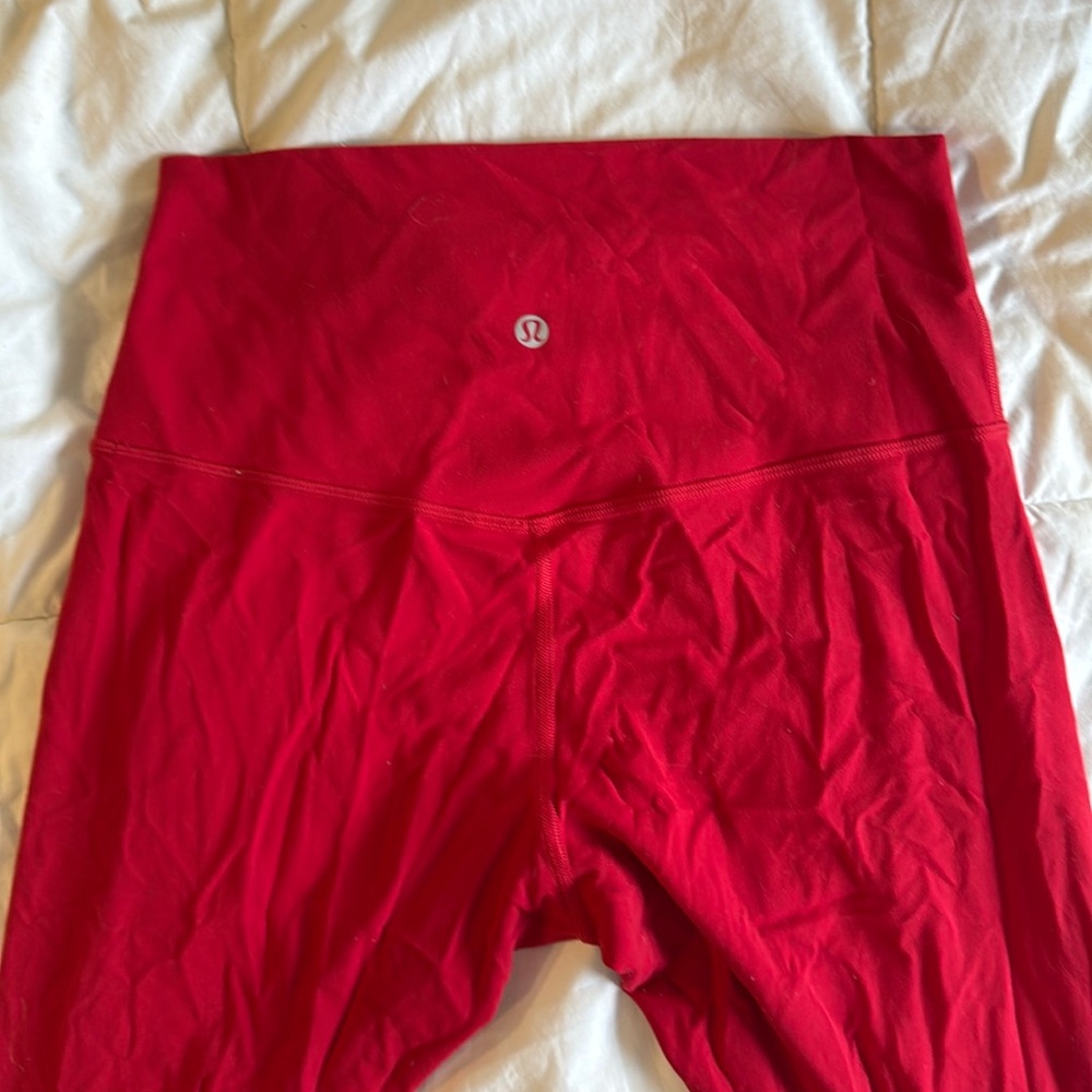 Lululemon Align 28” inseam Size 8 in Red